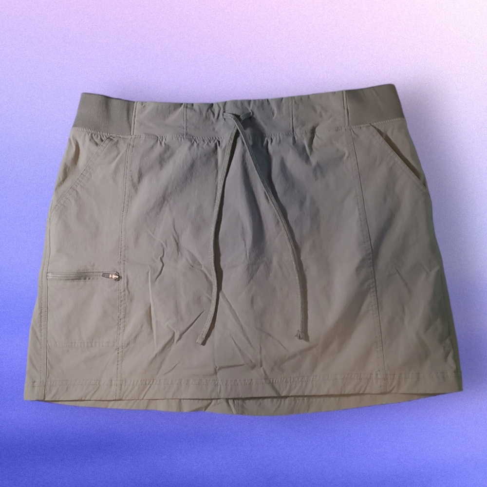 Eddie Bauer Olive Green Tennis Skirt, Size XL